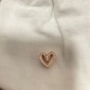 Pandora Rose Gold Heart Bracelet Charm